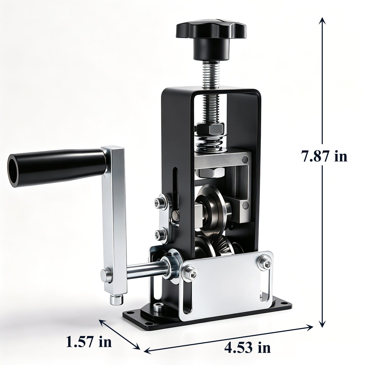 punada Manual Wire Stripping Machine, Gauge Wire 0.06-1 inch, Copper Wire Peeler Tool, Drill Powered and Hand Crank Dual-Drive Stripper for Scrap Recycling and DIY Use