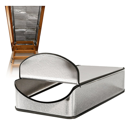 punada Attic Door Insulation Cover, 25" x 54" x 11" Attic Tent with Zipper for Attic Stairs and Ladder, Reflective Heat Barrier Cover for Energy Saving, Dust and Temperature Protection