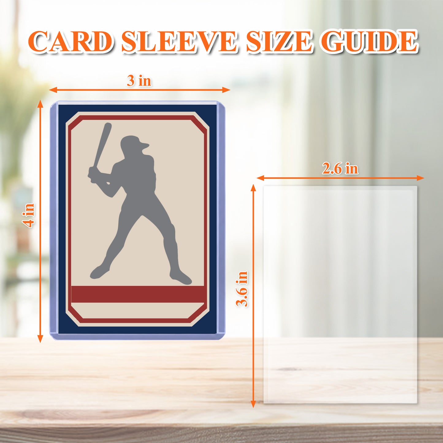 punada 200 Pack Card Sleeves and Top Loaders, 3" x 4" Hard Plastic Trading Card Holders, Baseball Card Protectors for Sports Cards, 100 Hard + 100 Soft Sleeves