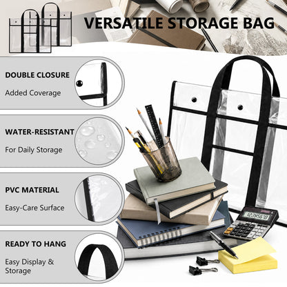 punada 2 Pack Large Art Portfolio Bag, 30.31 x 24.4 Inch Poster Storage Bag with Handle and Pocket for Artwork, Anchor Charts & Classroom Organization