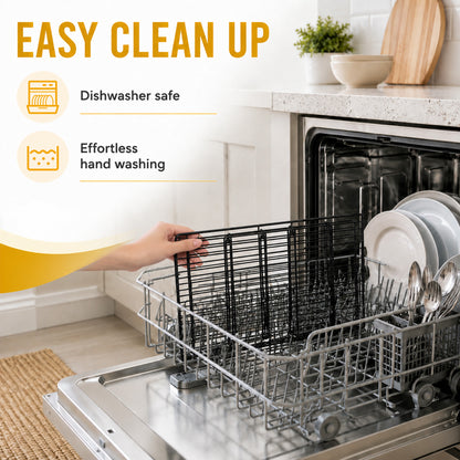 punada 3 Tier Stackable Cooling Racks for Cooking and Baking, 15" x 10" Carbon Steel Wire Baking Rack, Cookie Cooling Rack with Leg for Bacon Pizza Cake, Dishwasher Safe