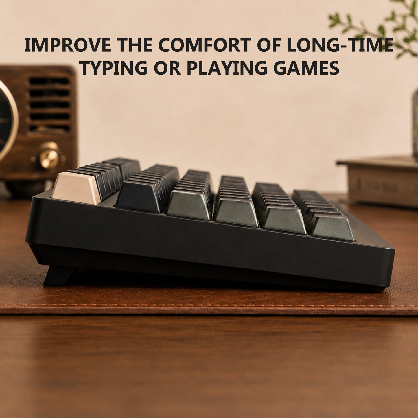 punada Double Shot PBT Keycaps Set, 128 Keys Retro Colorway Keyboard Keycaps, Compatible with 60 65 75 80 Percent and Full Size Gaming Mechanical Keyboard