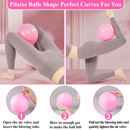 punada Pilates Kit, Pilates Essentials Kit for Women with 14" Pilates Ring and Ball, Pilates Equipment Set with Resistance Bands, Core Sliders, and Accessories for Starter Home Workout