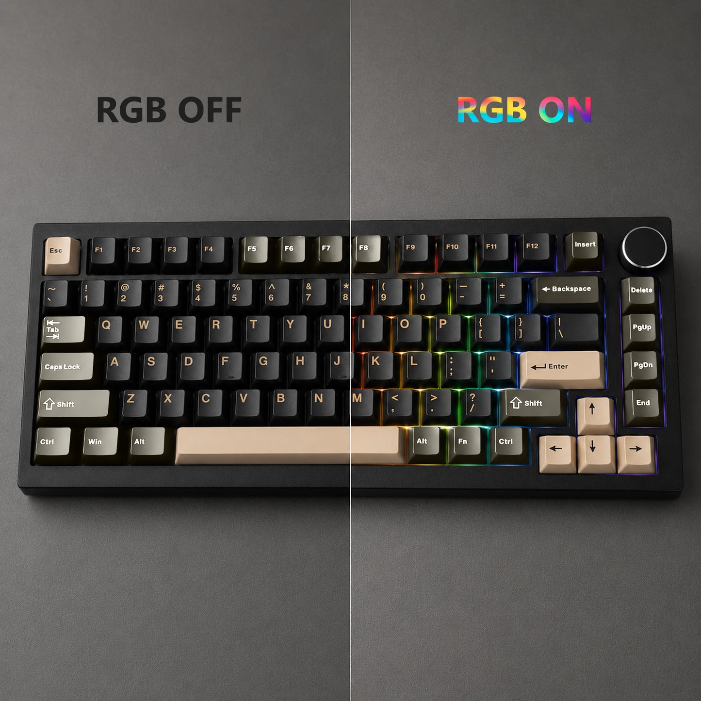 punada Double Shot PBT Keycaps Set, 128 Keys Retro Colorway Keyboard Keycaps, Compatible with 60 65 75 80 Percent and Full Size Gaming Mechanical Keyboard