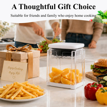 punada French Fry Cutter, Manual Potato Cutter with 2 Interchangeable Blades, Vegetable Chopper & Slicer for Potato, Onion, Carrot, Cucumber & Apple