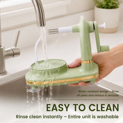 punada Apple Peeler with Stainless Steel Spare Blade, Apple Peeler Corer with Powerful Suction Base for Home Making Apple Sauce and Pie (Green)