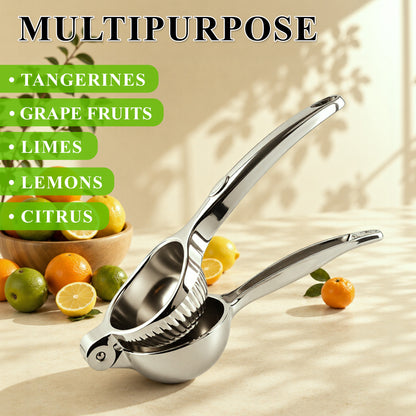 punada Lemon Squeezer, Heavy Duty Metal Hand Lime Squeezer for Maximum Juice Extraction, Large Handheld Lemon Juicer, Manual Citrus Press Juicer for Kitchen Bar