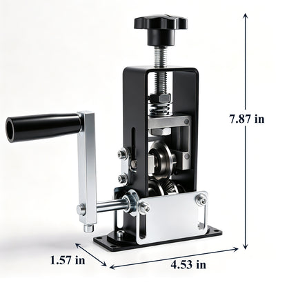 punada Manual Wire Stripping Machine, Gauge Wire 0.06-1 inch, Copper Wire Peeler Tool, Drill Powered and Hand Crank Dual-Drive Stripper for Scrap Recycling and DIY Use